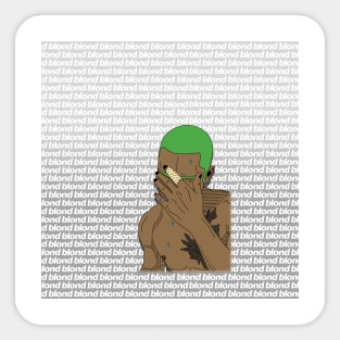 Frank Ocean Blonde Monoprint Sticker